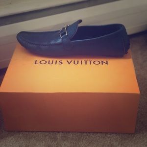 Louis Vuitton Blue Loafers